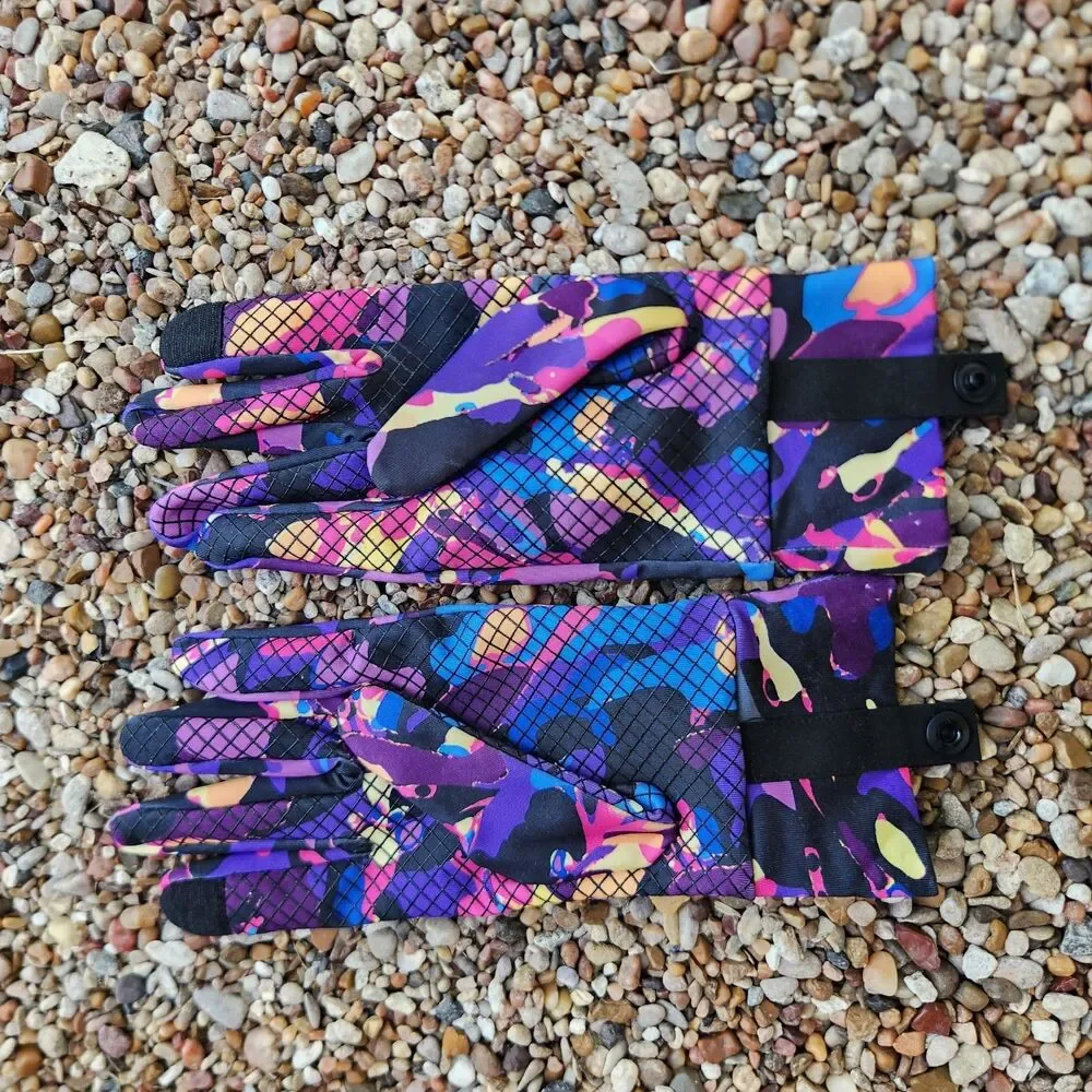 Terramar Climasense 3.0 Gloves Colorful Camo Womens Size Large Rising Sun W9218